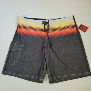 3/$15 Mossimo Supply Co Target nwt board shorts gray yellow orange 40